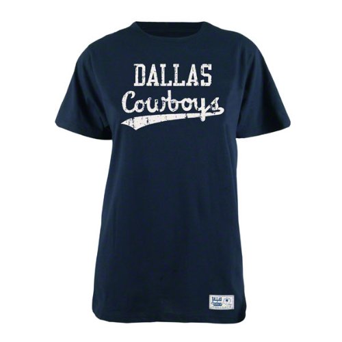 Dallas Cowboys Women's Navy Eldorado Vintage Washed 40Singles Tee