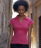 Fruit of the Loom lady fit rib polo shirt