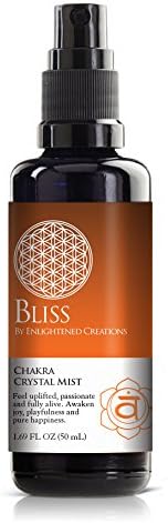 Bliss Chakra Crystal Mist by Enlightened Creations: Sacral Chakra Essential Oil Mist