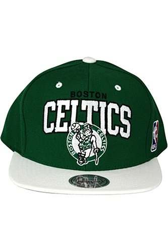 Boston Celtics Mitchell & Ness NBA Team Arch Throwback Snap Back Hat