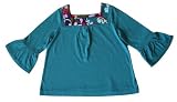 Little Maven by Tori Spelling Bohemian Chic Teal Knit Tunic Top, 2T