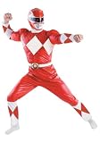 Disguise Adult Mens Power Rangers Red Ranger Halloween Costume