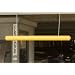 Eagle 1780 Polyethylene Clearance Bar with Eye Bolts, Yellow, 76" Height, 5" Diameter