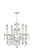 Crystorama 4514-WW-CLEAR Paris Flea Market Collection 4-Light Mini-Chandelier, Wet White Finish with