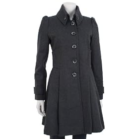 Jessica Simpson Women's Single Breasted Coat With Pleats - 71417