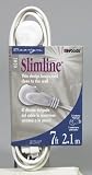 SlimLine 2235 Flat Plug Extension Cord 2Wire White 41T826Tb0kL. SL160 SlimLine 2235 Flat Plug Extension Cord 2Wire White