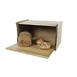 Copenhagen compact bread bin with oak stain