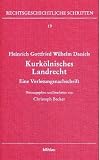 Produkt-Bild: Kurk&ouml;lnisches Landrecht