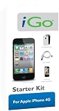 iGo AC05080-0003 iPhone 4 Starter Kit (2x Silikonschutzh&uuml;llen, Displayschutzfolie und KFZ-Ladeadapter) Zubeh&ouml;r Set
