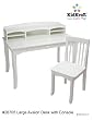 Avalon Desk with Hutch In White By KidKraft