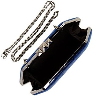 Pink Cosmo Pyramid Box Clutch (Blue)