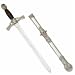 Sporting Goods : Ceremonial Masonic Templar Knights Sword Dagger w/ Scab