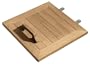 Oxford Garden Shorea Hinged Lid for Trash Receptacle (Lid Only)