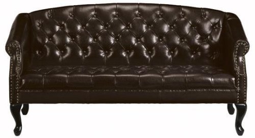 Ambrose Tufted Leather Sofa
