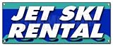 JET SKI RENTAL BANNER SIGN boat skiing water wave runner kayak canoe rent row