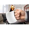 Fred & Friends Fisticup Metallic-Handled Ceramic Mug