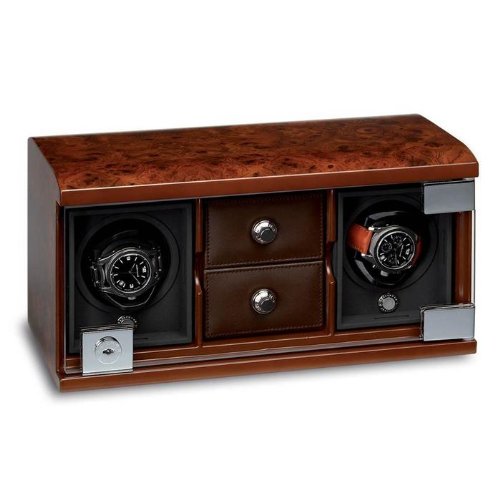 2-Module Briarwood Watch Winder and Watch Storage Box by Underwood