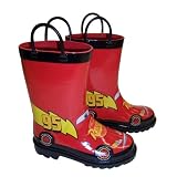 Disney Cars Kid's Lightening Mcqueen Boy's Rain Boots Sizes 7/8, 9/10 and 11/12