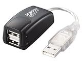 ELECOM U2H-Y2BBK バスパワー専用2ポートUSB2.0ハブ