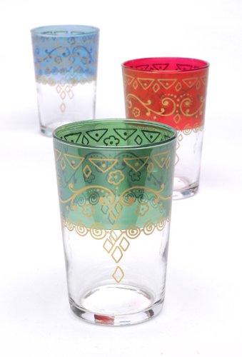 Marrakech Gold Tea Glasses (Set of 6)