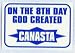 ON THE 8TH DAYGOD CREATED CANASTA Apron