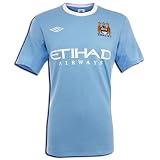 Manchester City FC 2009/10 Home Short-Sleeve Jersey Shirt Mens Size 38