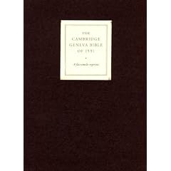 Geneva Bible of 1591 Cambridge Edition Brown calfskin gilt edges presentation box: Geneva Edition Facsimile