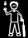 Official My Stick Figure Family Car Windoy Vinyl Sticker Male Cricket M3