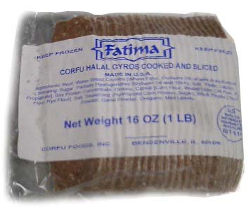 Gyro Meat HALAL, 3lb(48oz) 3x1lb Packs