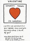 Edward Monkton - LARGE Valentine Card - I'm Gorgeous (EMMV04)- LIMITED AVAILABILITY