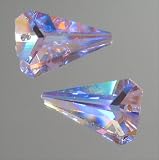Swarovski Rosaline Aurora Borealis Arrowhead Pendant
