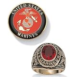 2-Piece Marines Ring/Pin Set