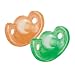 The First Years 2 Pack Gumdrop Infant Pacifier, Orange/Green
