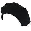 New 100% Wool French Beret TAM Beanie Slouch Hat Cap Black Medium