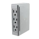 Cord Protector 6 Outlet Wall Tap Splitter - Side Entry - UL-Listed