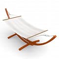 Gestell Madagaskar 400 cm, braun, mit XXL H�ngematte Trinidad 200x150 cm