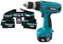 Makita 6337DWDEX1 14.4 Volt 1/2-Inch MForce Driver-Drill Kit with Heavy Duty Tool Belt & Bags
