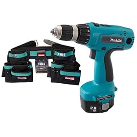 Makita 6337DWDEX1 14.4 Volt 1/2-Inch MForce Driver-Drill Kit with Heavy Duty Tool Belt & Bags