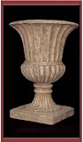18.5 WEATHERED FLUTED URN