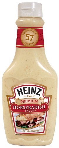 Heinz Premium Horseradish Sauce, 12.5-Ounce Squeeze Bottles (Pack of 6)