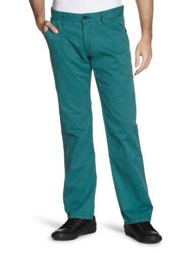TOM TAILOR Herren Hose 64000310010/washed cotton twill chino, Gr. 34/32, Gr&uuml;n (7295) Preisvergleich