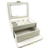Coffret &agrave; Bijoux "Belle Symphonie" gris autruche
