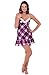 Del Rossa Women's Satin Nightgown, Lace Trimmed Camisole Chemise