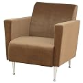 Dark Khaki Velvet Club Chair