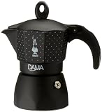 Bialetti Espressokocher Dama Deco schwarz 3 Tassen