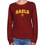 NCAA Iona College Gaels Ladies Cardinal Logo Arch Long Sleeve Classic Fit T-shirt