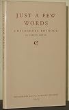 Just a few words : a Helmshore boyhood