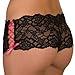 LoveFifi Women's Crotchless Cutie Bootie Short Panty Regular and Plus