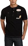 Modern Culture Mens Pigment Dyed Henley Knit Shirt