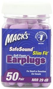 Mack's Ear Care Slim Fit Soft Foam Earplugs, 50 Count
